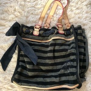 Striped purse